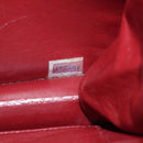 CHANEL Matelasse Double Turn Lock Chain Bag Lamb Skin 2way CC Auth YKZ1263SV-11