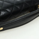 CHANEL Matelasse Double Turn Lock Chain Bag Lamb Skin 2way CC Auth YKZ1263SV-7
