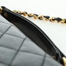 CHANEL Matelasse Double Turn Lock Chain Bag Lamb Skin 2way CC Auth YKZ1263SV-14