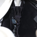 CHANEL Sports Line Matelasse Waist bag Nylon White Silver CC Auth YKZ1264A-24