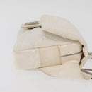 CHANEL Sports Line Matelasse Waist bag Nylon White Silver CC Auth YKZ1264A-3