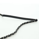 CHANEL Top Handle 25 Chain Bag Tweed Multicolor Silver CC Auth YKZ1266SAM-15