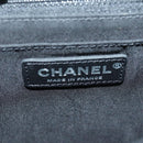 CHANEL Top Handle 25 Chain Bag Tweed Multicolor Silver CC Auth YKZ1266SAM-22