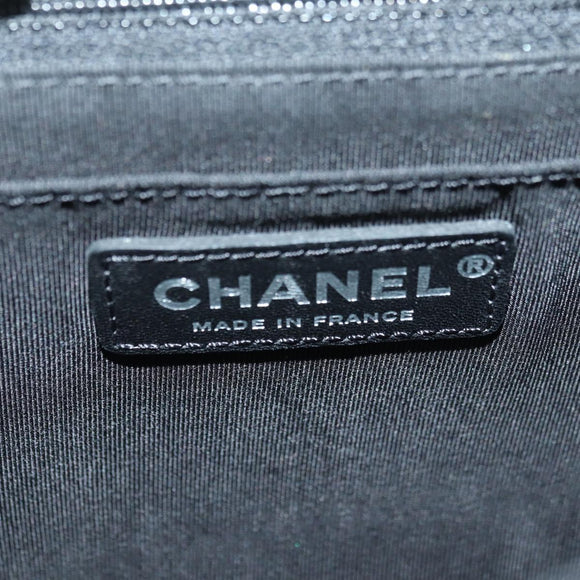 CHANEL Top Handle 25 Chain Bag Tweed Multicolor Silver CC Auth YKZ1266SAM