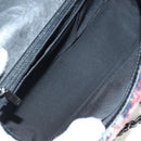 CHANEL Top Handle 25 Chain Bag Tweed Multicolor Silver CC Auth YKZ1266SAM-10