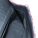 CHANEL Top Handle 25 Chain Bag Tweed Multicolor Silver CC Auth YKZ1266SAM-23