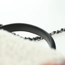 CHANEL Top Handle 25 Chain Bag Tweed Multicolor Silver CC Auth YKZ1266SAM-14
