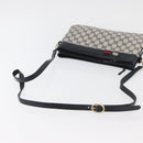 GUCCI GG Supreme Sherry Line Shoulder Bag PVC Navy Gold 904 02 035 Auth YKZ1274-7