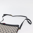 GUCCI GG Supreme Sherry Line Shoulder Bag PVC Navy Gold 904 02 035 Auth YKZ1274-8