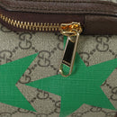 GUCCI GG Supreme Interlocking Backpack PVC Beige Gold 674147 Auth YKZ1279M-21