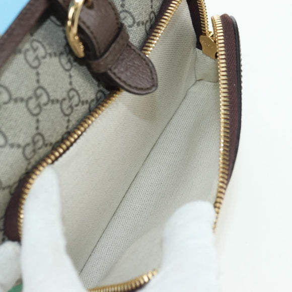 GUCCI GG Supreme Interlocking Backpack PVC Beige Gold 674147 Auth YKZ1279M