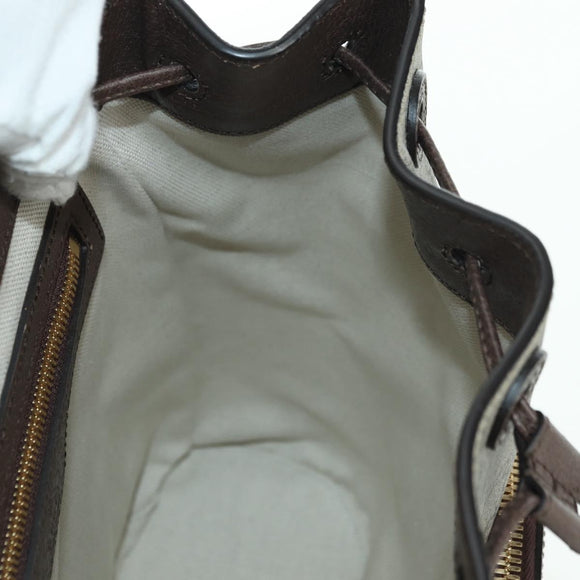 GUCCI GG Supreme Interlocking Backpack PVC Beige Gold 674147 Auth YKZ1279M