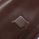 CELINE Shoulder Bag Leather Brown Gold Auth YKZ128-18
