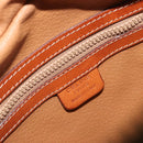 CELINE Macadam Canvas Boston Bag PVC Leather Brown Gold Auth YKZ1280A-19