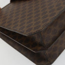 CELINE Macadam Canvas Hand Bag PVC Leather Brown Gold Auth YKZ1282A-14