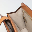 CELINE Macadam Canvas Hand Bag PVC Leather Brown Gold Auth YKZ1282A-19