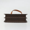 CELINE Macadam Canvas Hand Bag PVC Leather Brown Gold Auth YKZ1282A-5