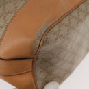 CELINE Macadam Canvas Shoulder Bag PVC Beige Gold Auth YKZ1283-15