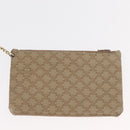 CELINE Macadam Canvas Shoulder Bag PVC Beige Gold Auth YKZ1283-20