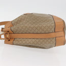 CELINE Macadam Canvas Shoulder Bag PVC Beige Gold Auth YKZ1283-4