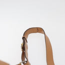 CELINE Macadam Canvas Shoulder Bag PVC Beige Gold Auth YKZ1283-8
