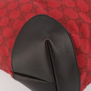 GUCCI GG Canvas Tote Bag Red Gold 308928 Auth YKZ1284A-15
