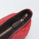 GUCCI GG Canvas Tote Bag Red Gold 308928 Auth YKZ1284A-9