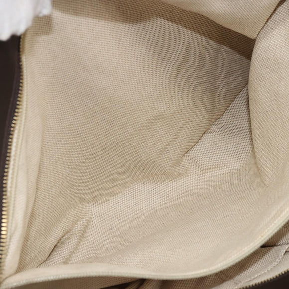 GUCCI GG Canvas Tote Bag Red Gold 308928 Auth YKZ1284A