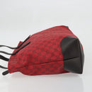 GUCCI GG Canvas Tote Bag Red Gold 308928 Auth YKZ1284A-4