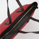 GUCCI GG Canvas Tote Bag Red Gold 308928 Auth YKZ1284A-6