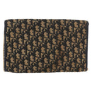 Christian Dior Trotter Canvas Chain Shoulder Bag Navy Gold Auth YKZ1289-2
