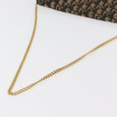 Christian Dior Trotter Canvas Chain Shoulder Bag Navy Gold Auth YKZ1289-7