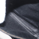 CELINE Shoulder Bag Leather Black Gold Auth YKZ129-20