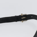 CELINE Shoulder Bag Leather Black Gold Auth YKZ129-8