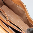 CELINE Macadam Canvas Hand Bag PVC Leather Brown Gold Auth YKZ1290-23