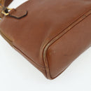 GUCCI Bamboo Hand Bag Leather 2way Brown Gold 007 1014 0231 Auth YKZ1296-18