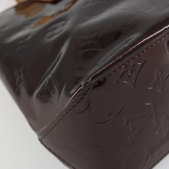 LOUIS VUITTON Monogram Vernis Reade PM Hand Bag Amarante M91993 LV Auth YKZ1297A