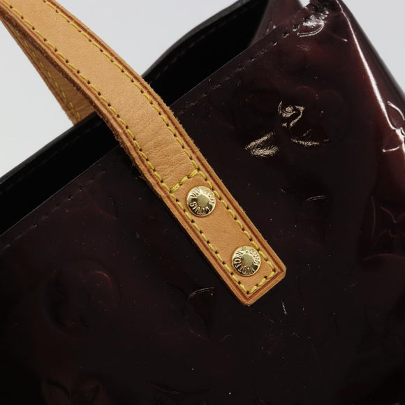 LOUIS VUITTON Monogram Vernis Reade PM Hand Bag Amarante M91993 LV Auth YKZ1297A