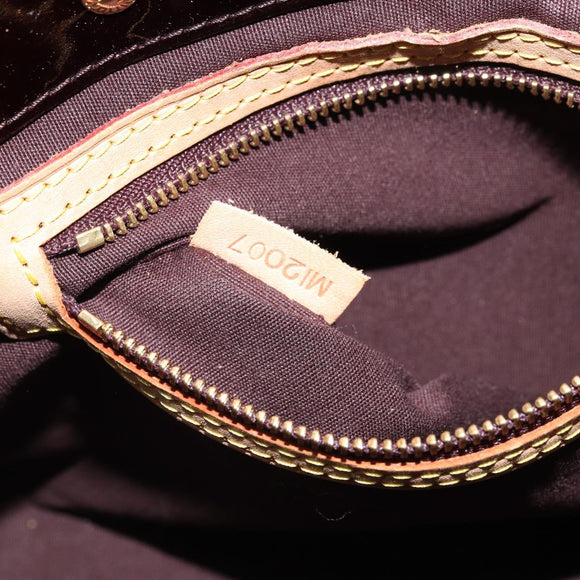 LOUIS VUITTON Monogram Vernis Reade PM Hand Bag Amarante M91993 LV Auth YKZ1297A