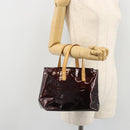 LOUIS VUITTON Monogram Vernis Reade PM Hand Bag Amarante M91993 LV Auth YKZ1297A-22