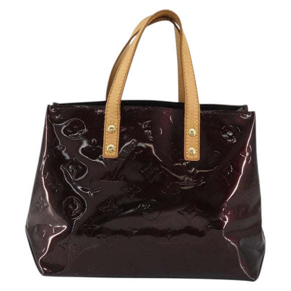 LOUIS VUITTON Monogram Vernis Reade PM Hand Bag Amarante M91993 LV Auth YKZ1297A