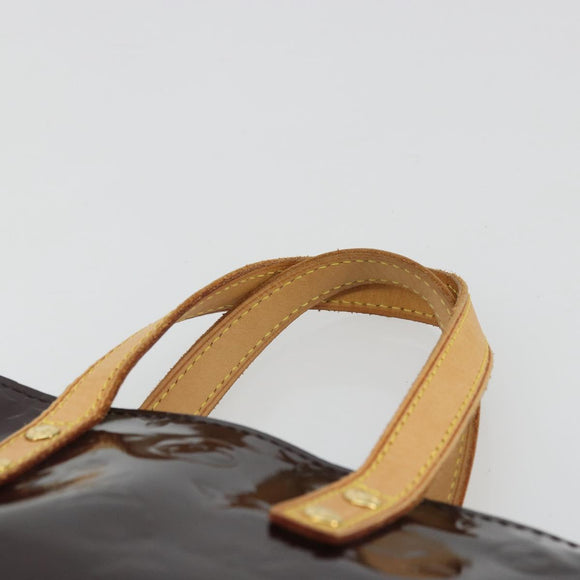 LOUIS VUITTON Monogram Vernis Reade PM Hand Bag Amarante M91993 LV Auth YKZ1297A