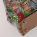 PRADA Handtas Vinyl Veelkleurig Zilver Auth YKZ1299A-17
