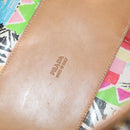 PRADA Handtas Vinyl Veelkleurig Zilver Auth YKZ1299A-10