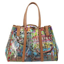 PRADA Handtas Vinyl Veelkleurig Zilver Auth YKZ1299A-2