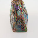 PRADA Handtas Vinyl Veelkleurig Zilver Auth YKZ1299A-3