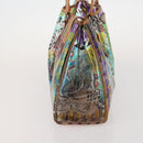 PRADA Handtas Vinyl Veelkleurig Zilver Auth YKZ1299A-4
