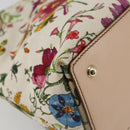 GUCCI Flora Bamboo Hand Bag Canvas Multicolor 137395 Auth YKZ1300A-11
