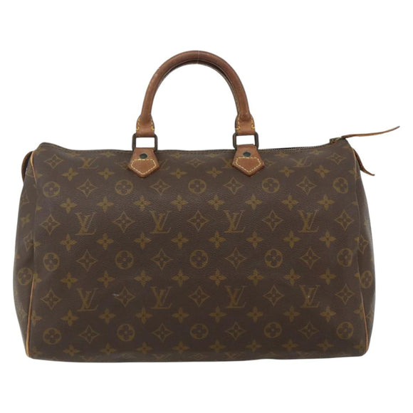 LOUIS VUITTON Monogram Speedy 35 Hand Bag M41524 LV Auth YKZ1301A