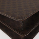 CELINE Macadam Canvas Horse Carriage Bag PVC Leder Braun Gold Auth YKZ1302-17